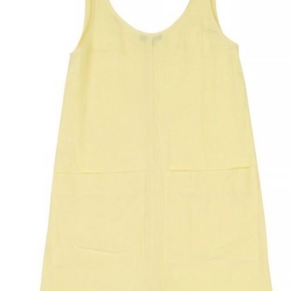 Ilana Kohn yellow 100% linen short jumpsuit with large pockets rompers - Picture 5 of 5